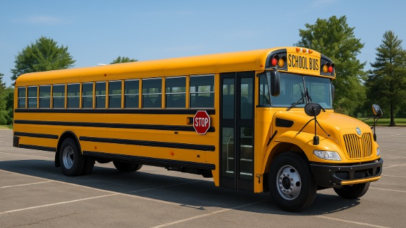 Exterior of Charter Bus Company Sioux Falls's School Bus Rental in Sioux Falls