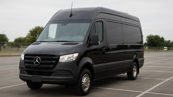 Exterior of Charter Bus Company Bellevue's Sprinter Limo Rental in Bellevue